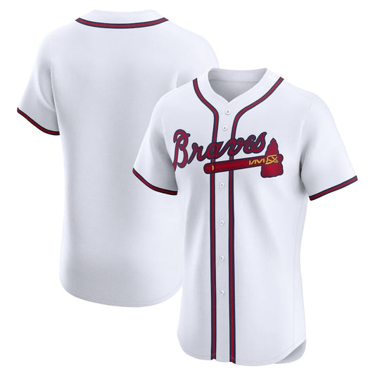 Atlanta Braves Home Elite Jersey - White Baseball Jerseys