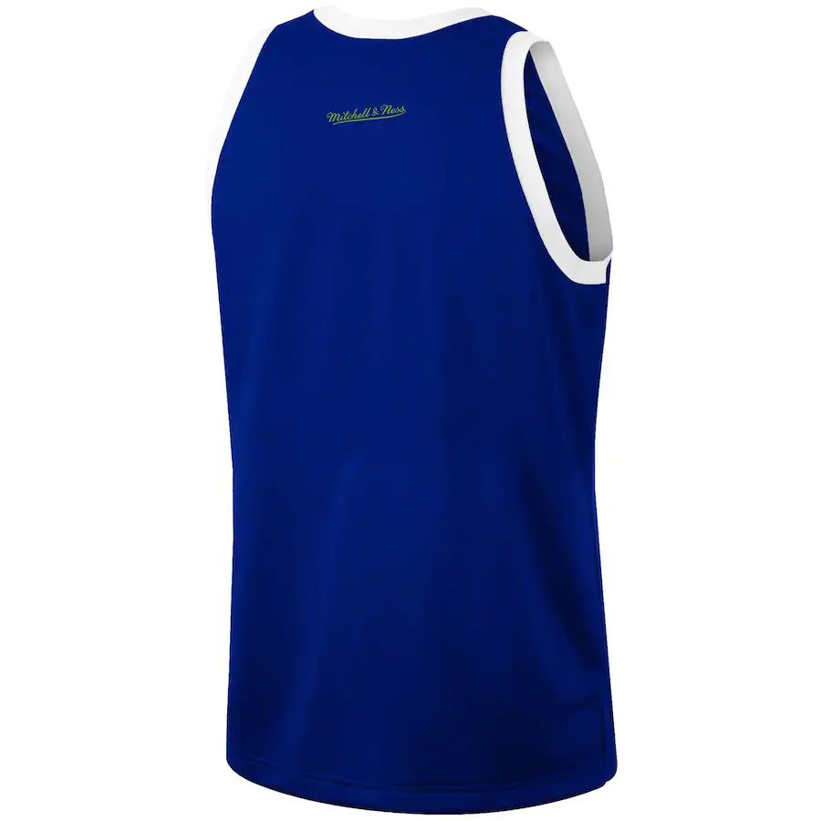 A.Hawks Mitchell & Ness Hardwood Classics Team Heritage Fashion Jersey Blue Stitched American Basketball Jersey UNEC