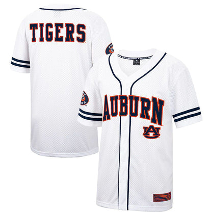A.Tigers Colosseum Free Spirited Baseball Jersey White Navy Stitched American College Jerseys