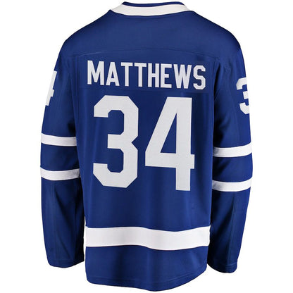 T.Maple Leafs #34 Auston Matthews Fanatics Branded Breakaway Player Jersey Blue Stitched American Hockey Jersey UNEC