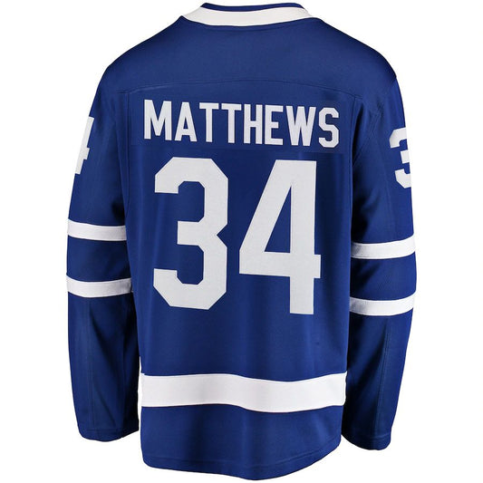 T.Maple Leafs #34 Auston Matthews Fanatics Branded Breakaway Player Jersey Blue Stitched American Hockey Jersey UNEC