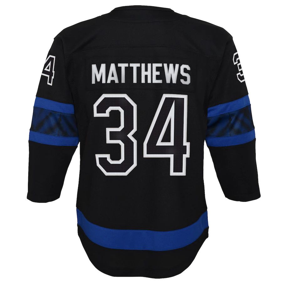 T.Maple Leafs #34 Auston Matthews Alternate Premier Player Jersey Black Stitched American Hockey Jersey UNEC