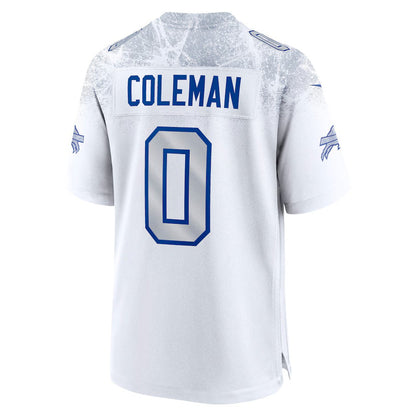 B.Bills #0 Keon Coleman 2025 Rivalries Collection Game Jersey-CustomName - White Football Stitched American Jersey-CustomName