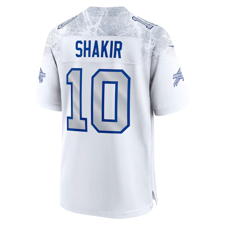 B.Bills #10 Khalil Shakir 2025 Rivalries Collection Game Jersey-CustomName - White Football Stitched American Jersey-CustomName