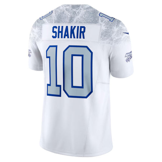 B.Bills #10 Khalil Shakir 2025 Rivalries Collection Limited Jersey-CustomName - White Football Stitched American Jersey-CustomName