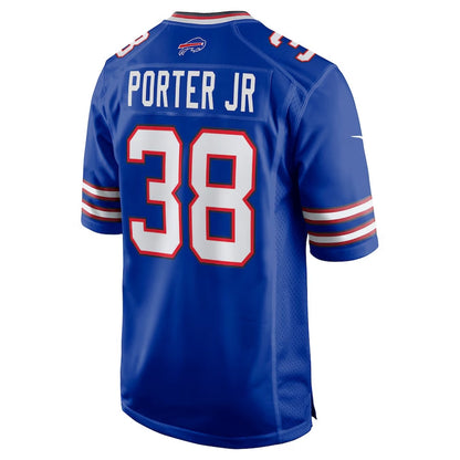 B.Bills #38 Daryl Porter Jr Royal Team Game American Football Jerseys