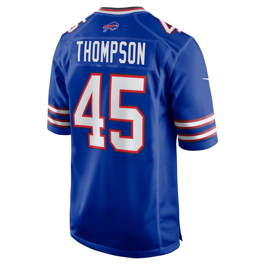 B.Bills #45 Shaq Thompson Royal Team Game American Football Jerseys
