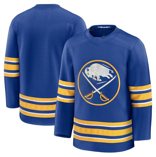 B.Sabres Fanatics Home Premium Jersey - Royal Stitched American Hockey Jersey UNEC