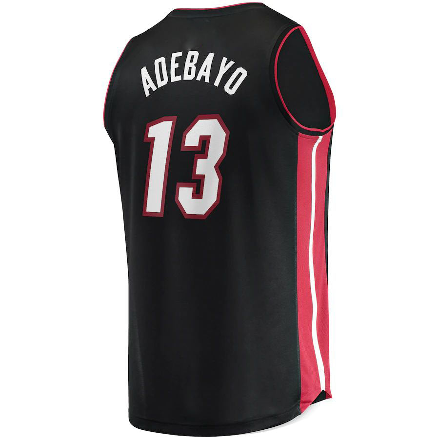 M.Heat #13 Bam Adebayo Fanatics Branded Fast Break Player Jersey Icon Edition  Black Stitched American Basketball Jersey UNEC