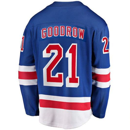 NY.Rangers #21 Barclay Goodrow Fanatics Branded Home Breakaway Player Jersey Blue Blue Stitched American Hockey Jersey UNEC