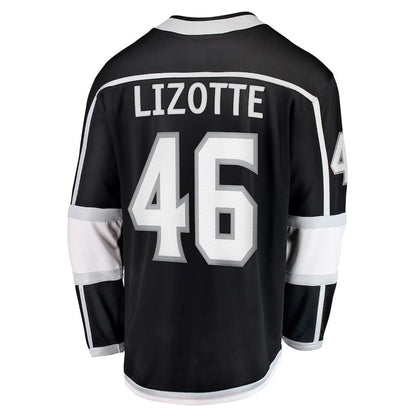 LA.Kings #46 Blake Lizotte Fanatics Branded Home Breakaway Player Jersey Black Stitched American Hockey Jersey UNEC