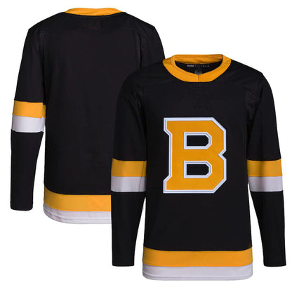 B.Bruins Alternate Primegreen Authentic Pro Jersey Black Stitched American Hockey Jersey UNEC