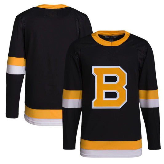 B.Bruins Alternate Primegreen Authentic Pro Jersey Black Stitched American Hockey Jersey UNEC