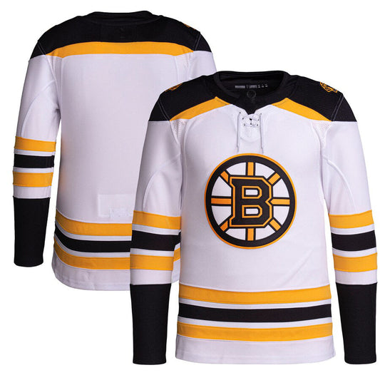 B.Bruins Away Primegreen Authentic Pro Jersey White Stitched American Hockey Jersey UNEC
