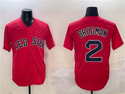 Boston Red Sox #2 Xander Bogaerts Red Cool Base Stitched Baseball Jersey