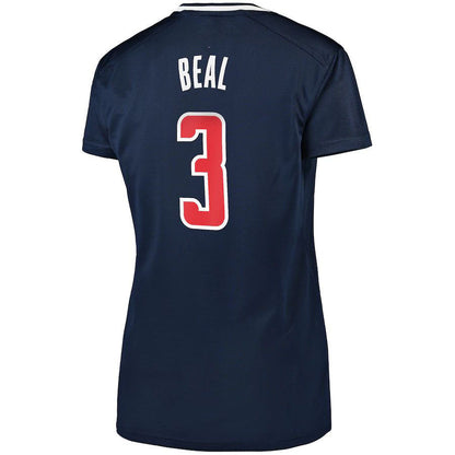 W.Wizards  #3 Bradley Beal Fanatics Branded Women's Fast Break Player Jersey Statement Edition Navy Stitched American Basketball Jersey UNEC