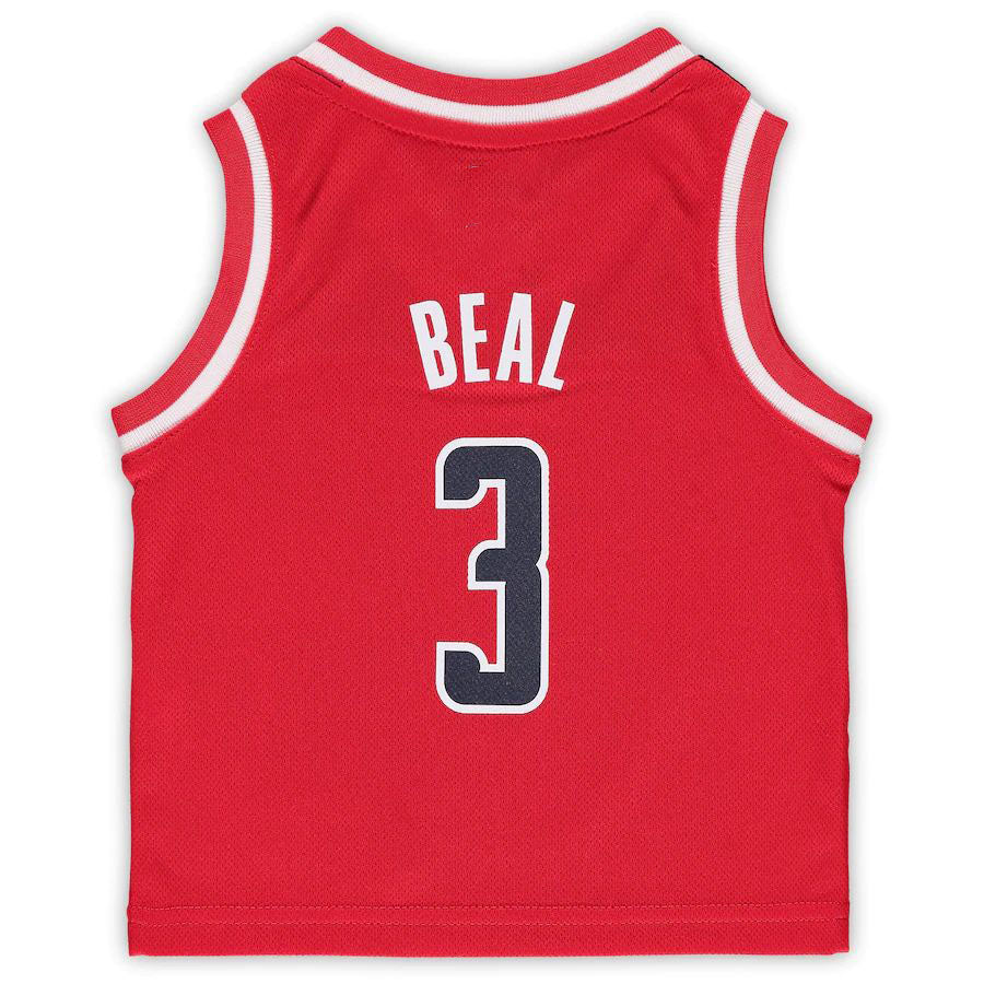W.Wizards #3 Bradley Beal Infant Replica Jersey Icon Edition Red Stitched American Basketball Jersey UNEC