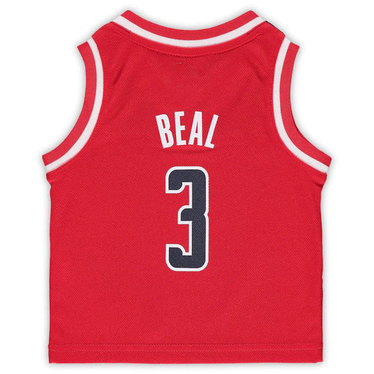 W.Wizards #3 Bradley Beal Infant Replica Jersey Icon Edition Red Stitched American Basketball Jersey UNEC