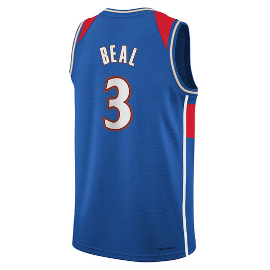 W.Wizards  #3 Bradley Beal Swingman Jersey City Edition Royal Stitched American Basketball Jersey UNEC