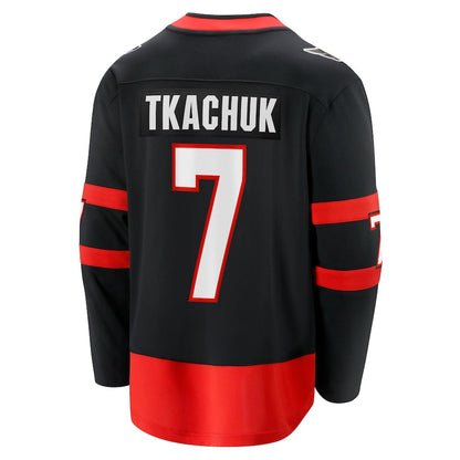 O.Senators Fanatics Branded 2020-21 Home Premier Breakaway Player Jersey Black Stitched American Hockey Jersey UNEC