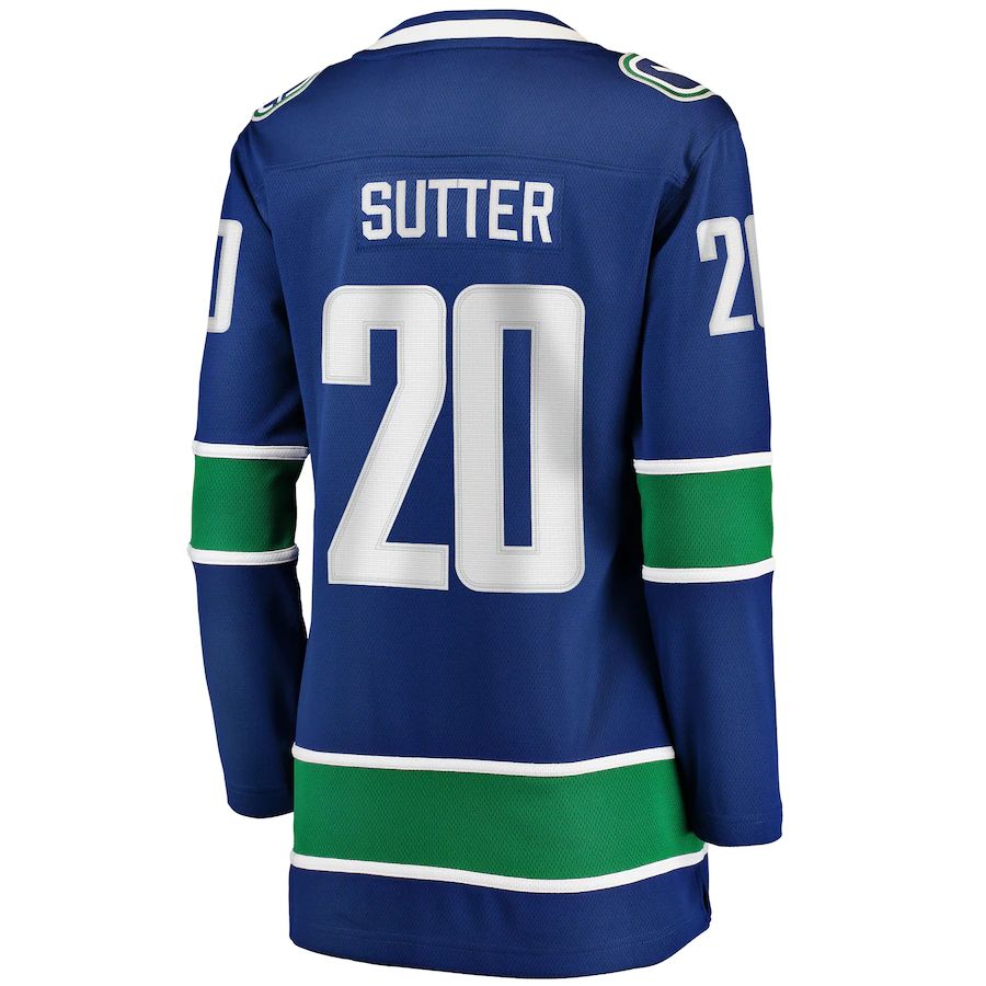 V.Canucks #20 Brandon Sutter Fanatics Branded Home Breakaway Player Jersey Blue Stitched American Hockey Jersey UNEC