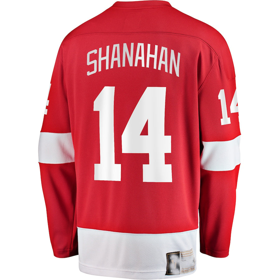 D.Red Wings #14 Brendan Shanahan Fanatics Branded Premier Breakaway Retired Player Jersey Red Stitched American Hockey Jersey UNEC