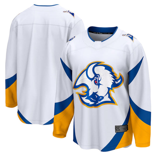 B.Sabres Fanatics Branded Special Edition 2.0 Breakaway Blank Jersey  White Stitched American Hockey Jersey UNEC