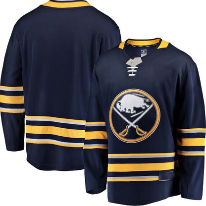 B.Sabres Fanatics Breakaway Home Jersey - Blue Stitched American Hockey Jersey UNEC