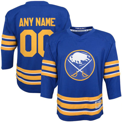 Custom B.Sabres Infant Team Home Replica Jersey Royal Stitched American Hockey Jersey UNEC