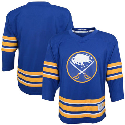 B.Sabres Home Replica Blank Jersey Royal Stitched American Hockey Jersey UNEC