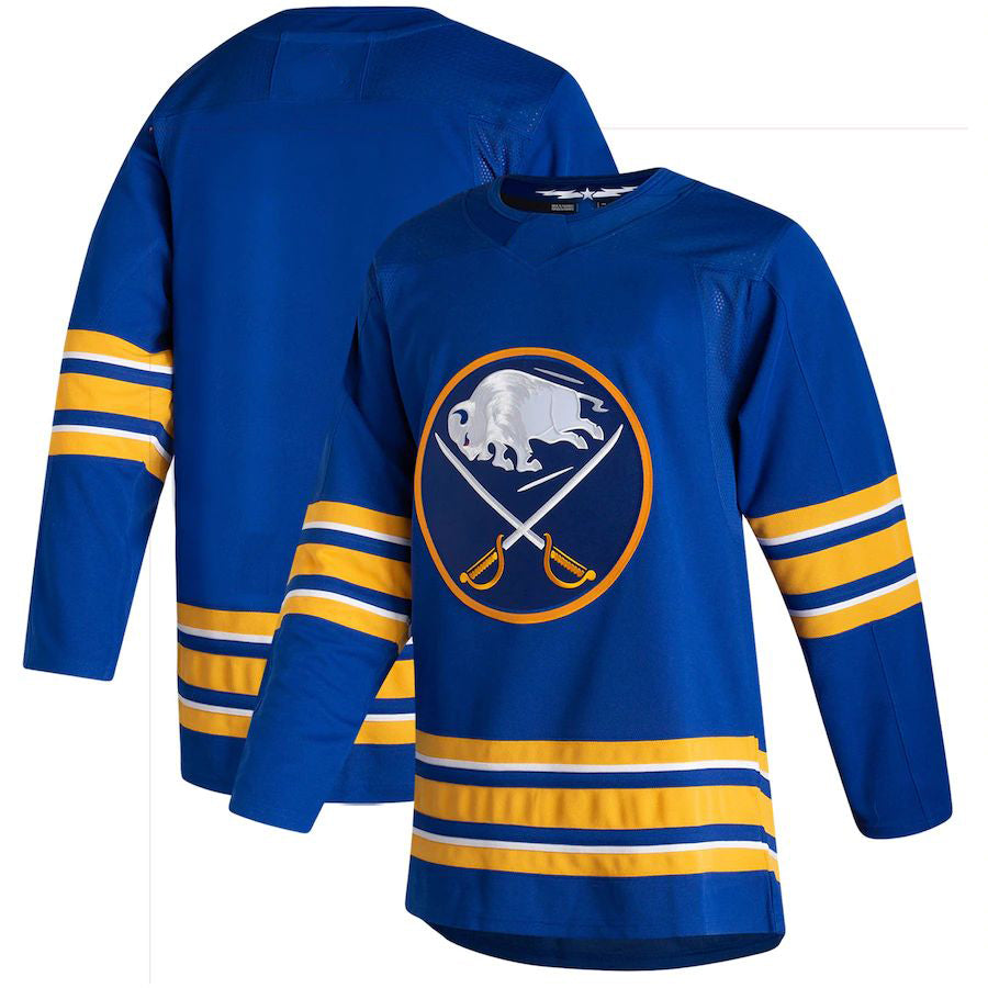 B.Sabres 2020-21 Home Authentic Jersey Royal Stitched American Hockey Jersey UNEC