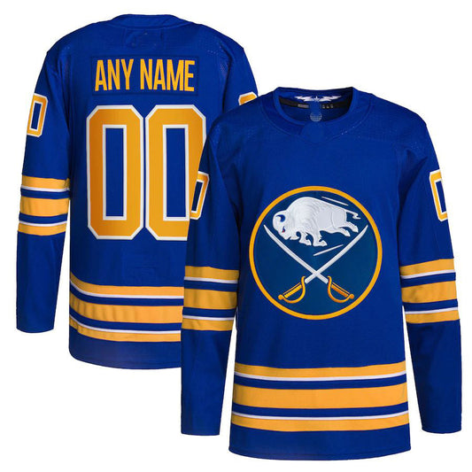 Custom B.Sabres Home Authentic Pro Jersey Royal Stitched American Hockey Jersey UNEC
