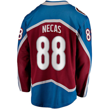 C.Avalanche #88 Martin Necas Fanatics Breakaway Player Jersey - Burgundy Stitched American Hockey Jersey UNEC