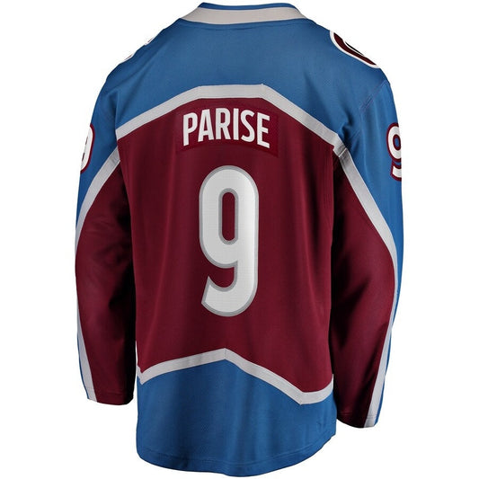 C.Avalanche #9 Zach Parise Fanatics Home Premier Breakaway Player Jersey - Maroon Stitched American Hockey Jersey UNEC