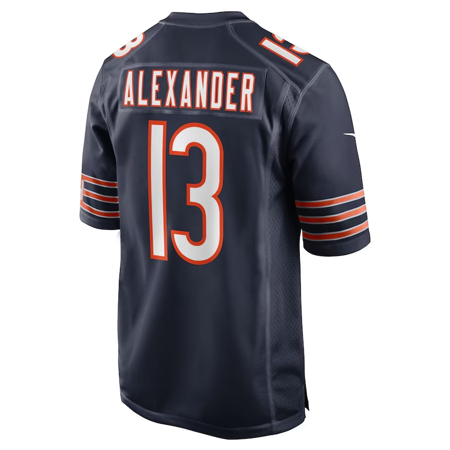 C.Bears #13 Maurice Alexander Navy Team Game American Football Jerseys