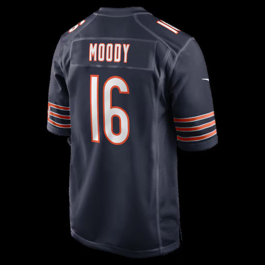 C.Bears #16 Jake Moody Navy Team Game American Football Jerseys UNEC
