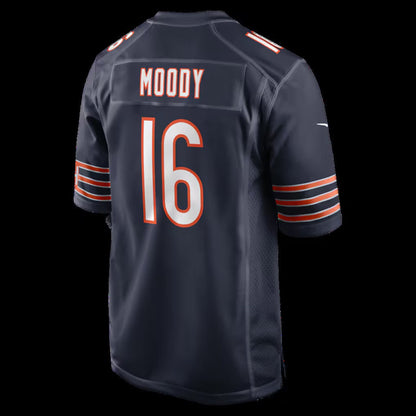 C.Bears #16 Jake Moody Navy Team Game American Football Jerseys