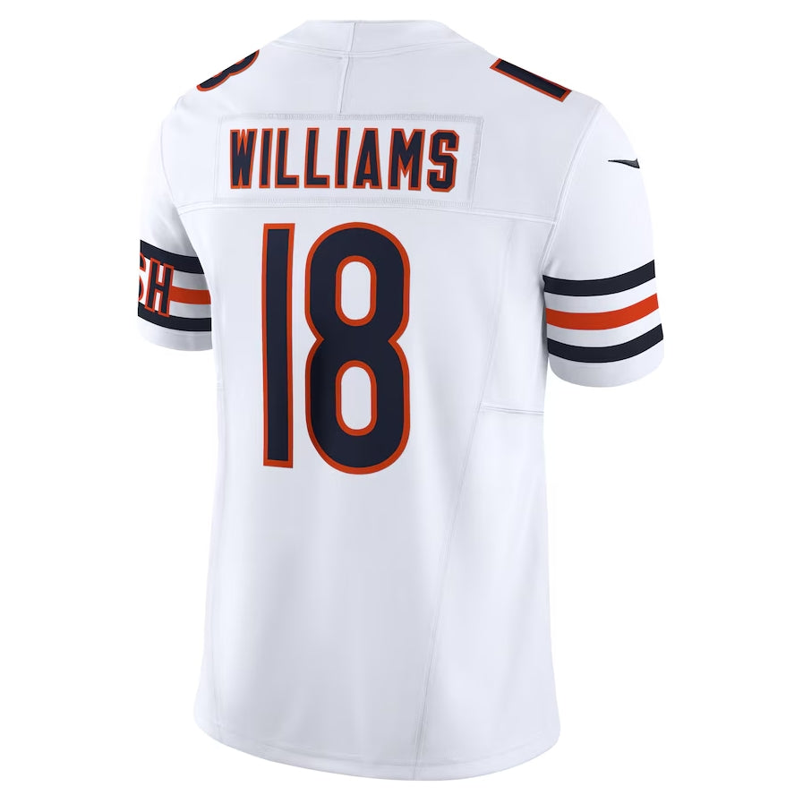 C.Bears #18 Caleb Williams White Vapor F.U.S.E. Limited American Football Jerseys
