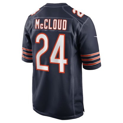 C.Bears #24 Nick McCloud Navy Team Game American Football Jerseys