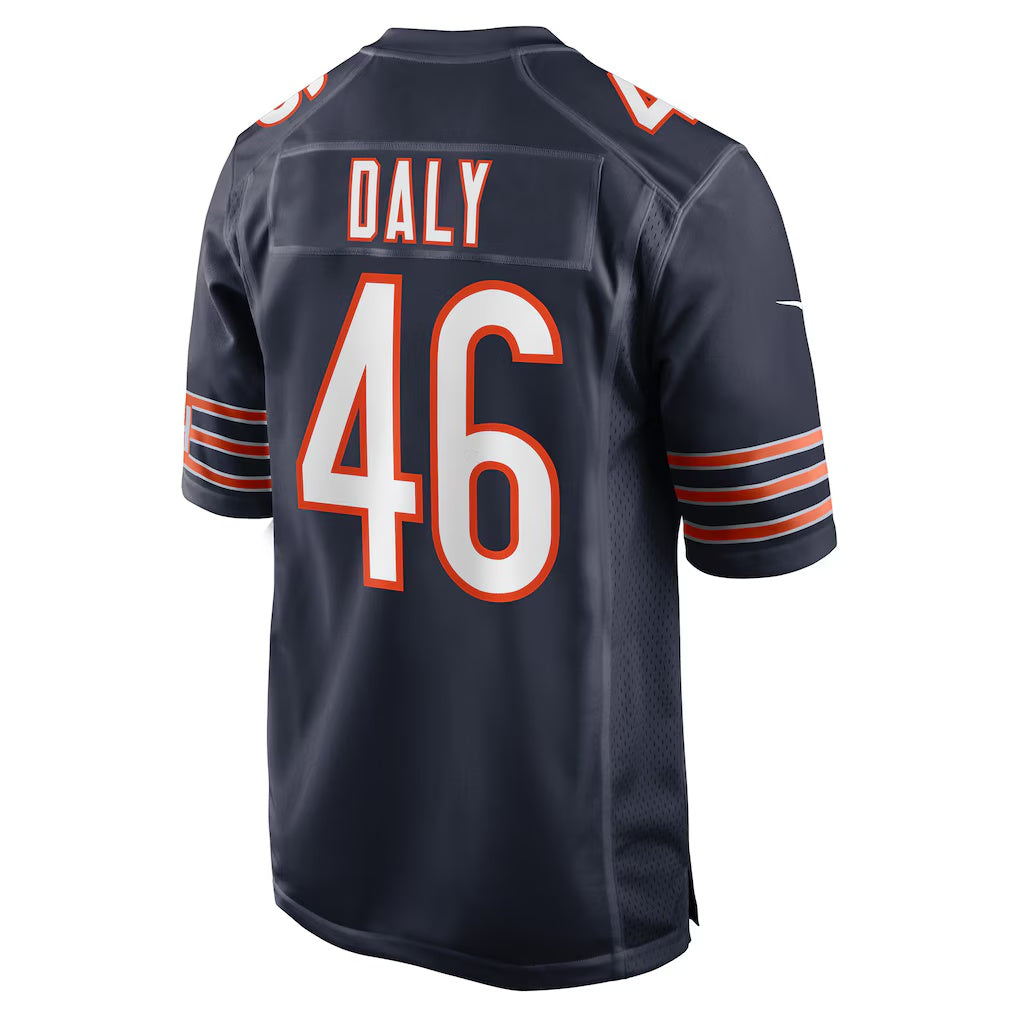 C.Bears #46 Scott Daly Navy Team Game American Football Jerseys UNEC