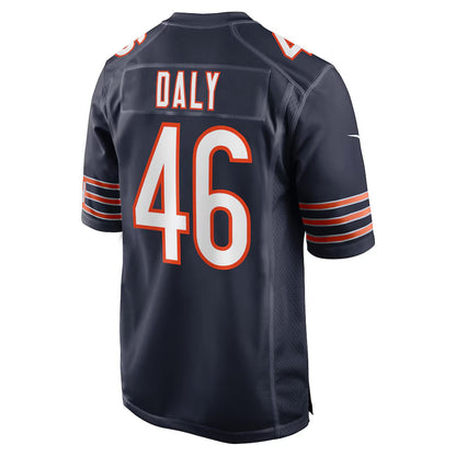 C.Bears #46 Scott Daly Navy Team Game American Football Jerseys UNEC