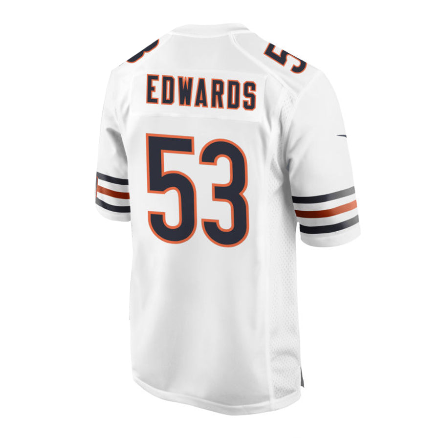 C.Bears #53 T.J.Edwards White Game American Football Jerseys
