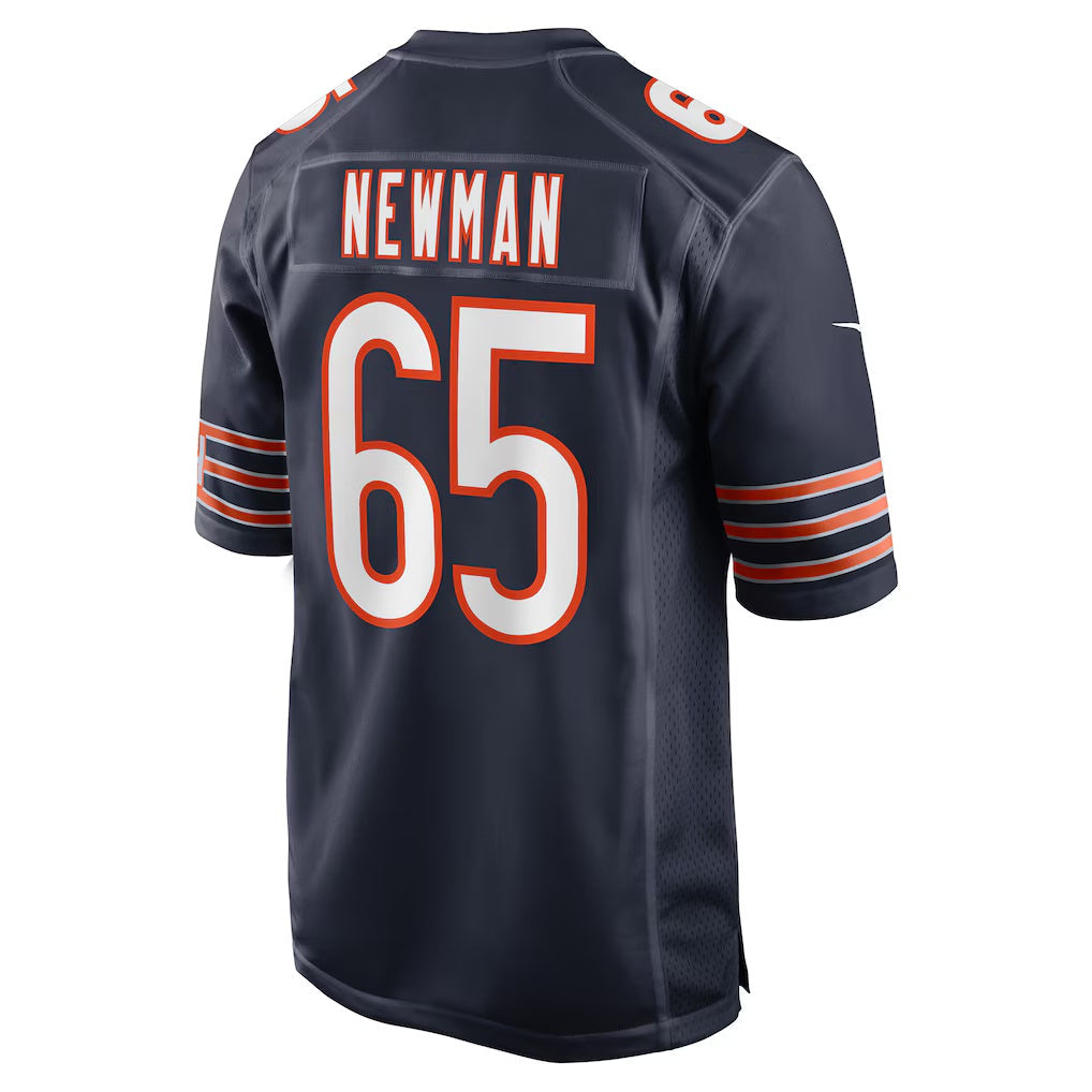 C.Bears #65 Luke Newman Navy Team Game American Football Jerseys UNEC