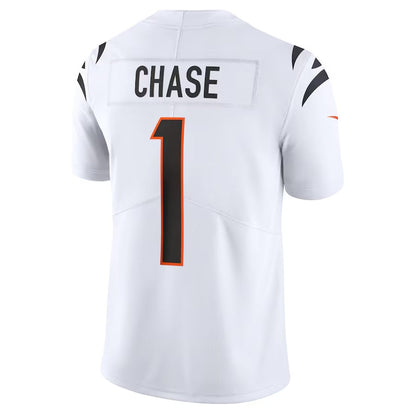 C.Bengals #1 Ja'Marr Chase White Vapor Untouchable Limited Stitched American Football Jerseys
