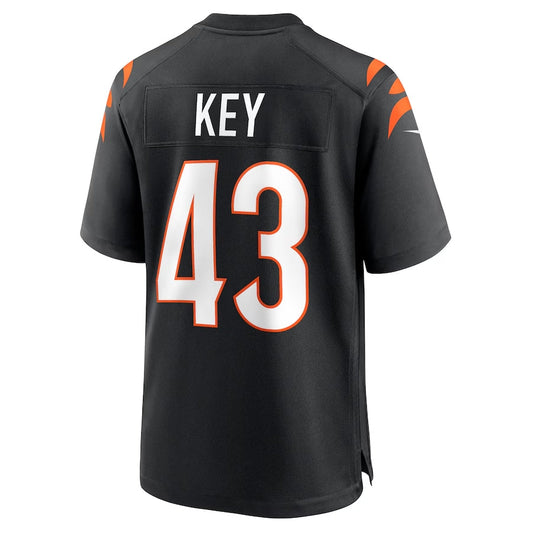 C.Bengals #43 Jaylen Key Black Team Game Stitched American Football Jerseys