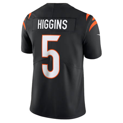 C.Bengals #5 Tee Higgins Black Vapor Untouchable Limited Stitched American Football Jerseys
