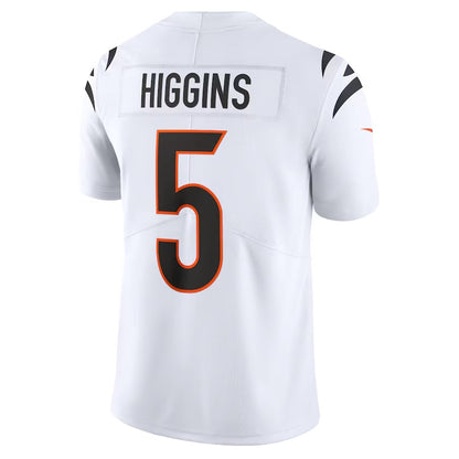 C.Bengals #5 Tee Higgins White Vapor Untouchable Limited Stitched American Football Jerseys