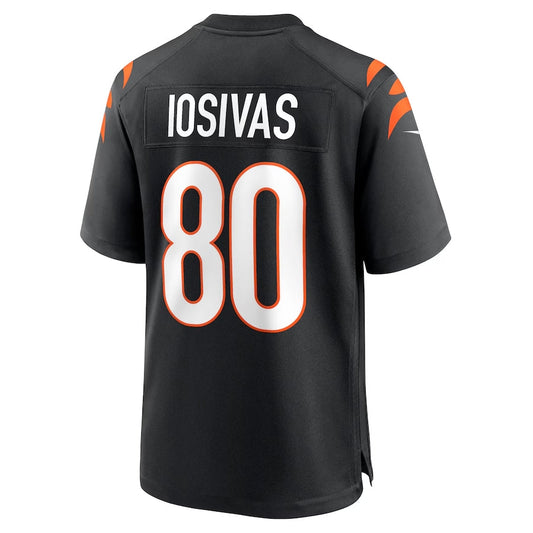 C.Bengals #80 Andrei Iosivas Black Team Game Stitched American Football Jerseys
