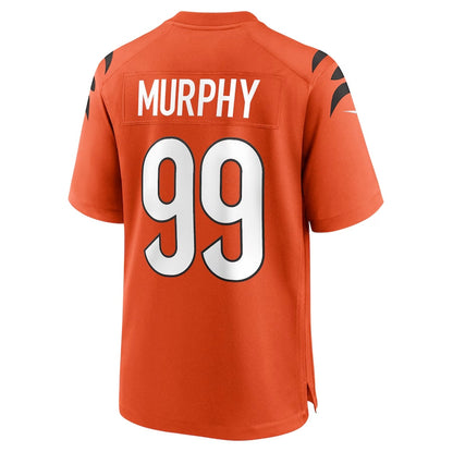 C.Bengals #99 Myles Murphy Orange Team Game Stitched American Football Jerseys