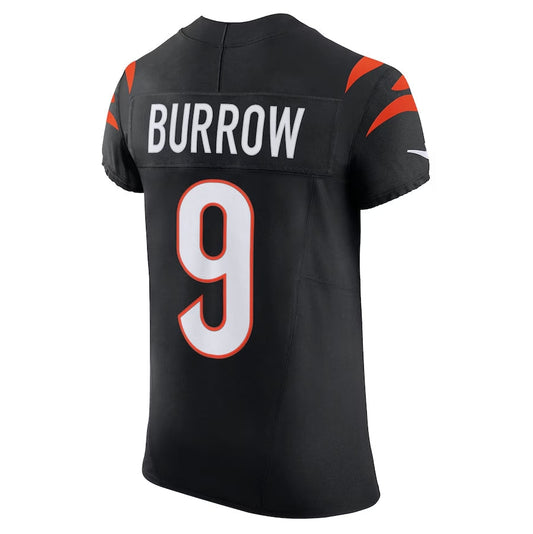 C.Bengals #9 Joe Burrow Black Vapor F.U.S.E. Elite Stitched American Football Jerseys
